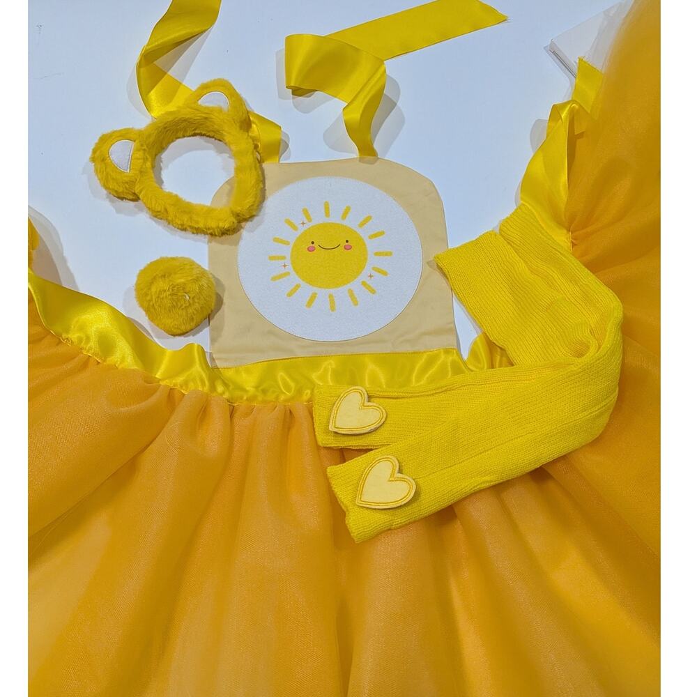 New 5 pc Jr teen child tutu adult apron care bear HANDMADE leg warmers headband